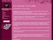 Tablet Screenshot of monis-nagel-studio-stuttgart.de
